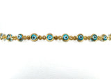 14kyg blue evil eye bracelet