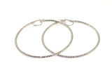 2.25in diamond cut gold hoops