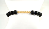 gold warrior bead bracelet