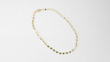 14k yellow gold flower chain anklet