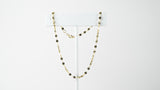 14k yellow gold flower chain anklet