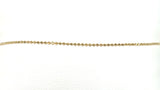 18k yellow gold small bead anklet