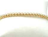 14k bead bracelet