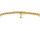 14k bead bracelet with custom charm