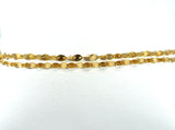 14kyg double layer flower chain bracelet