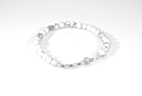 sterling silver clarity bead bracelet