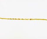 14k rope chain anklet