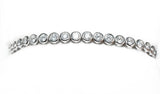 cz round cut tennis bracelet