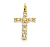 Medium cz cross 14kyg