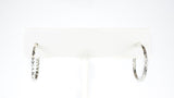 diamond cut small hoops