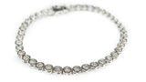 cz round cut tennis bracelet