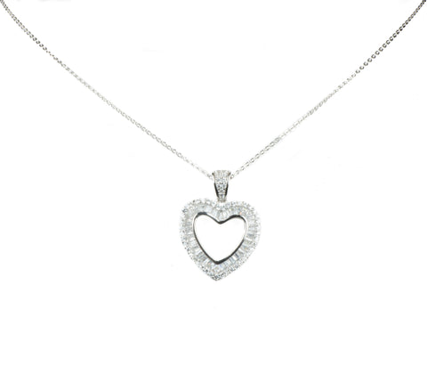 cz heart pendant